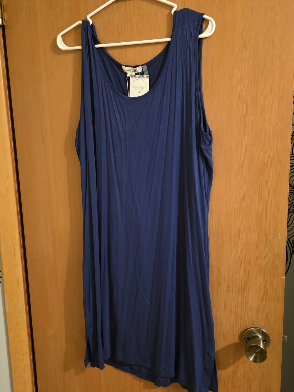 Simply Noelle Navy Sleeveless Dress - Size Xl